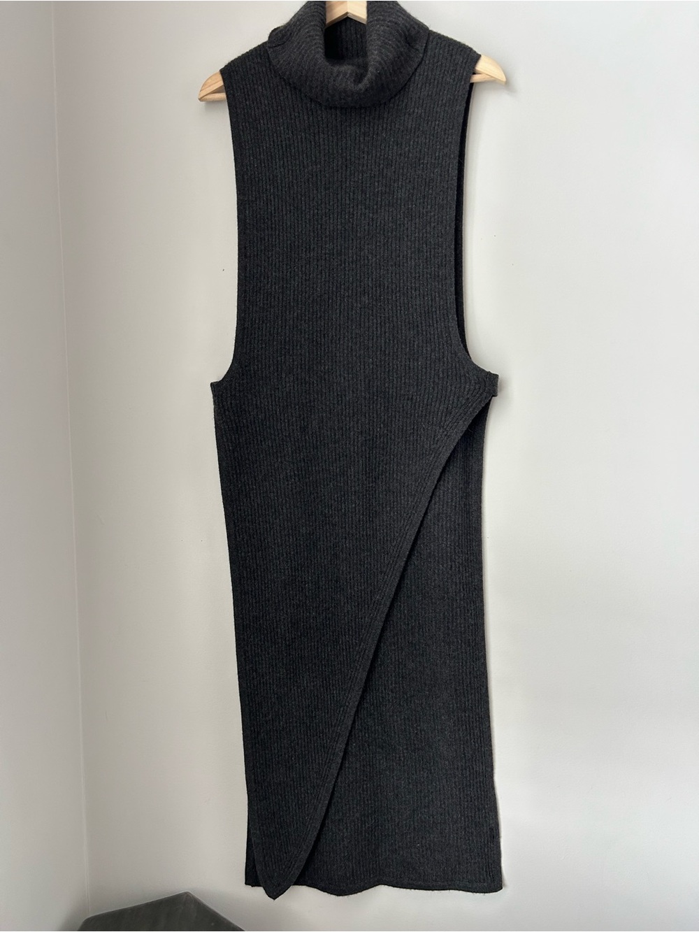 The Skull Cashmere Asymmetrical Turtleneck Tunic